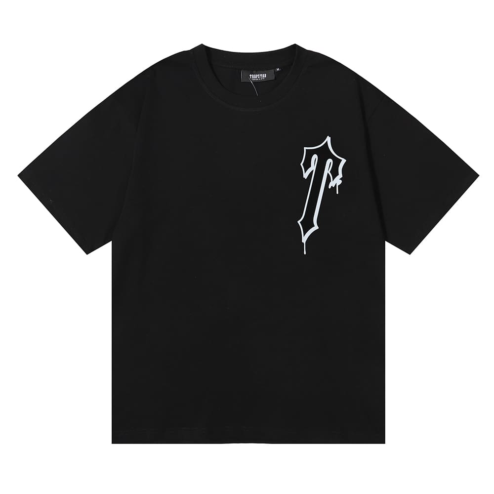 Trapstar Logo Printed Loose-Fit Cotton T-Shirt for Men and Women Summer Style