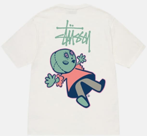 Stussy Crown Surfing Print Short Sleeve T-Shirt for Men and Women 1
