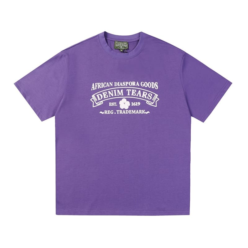 Denim Tears Kapok Letter Print T-Shirt & Shorts
