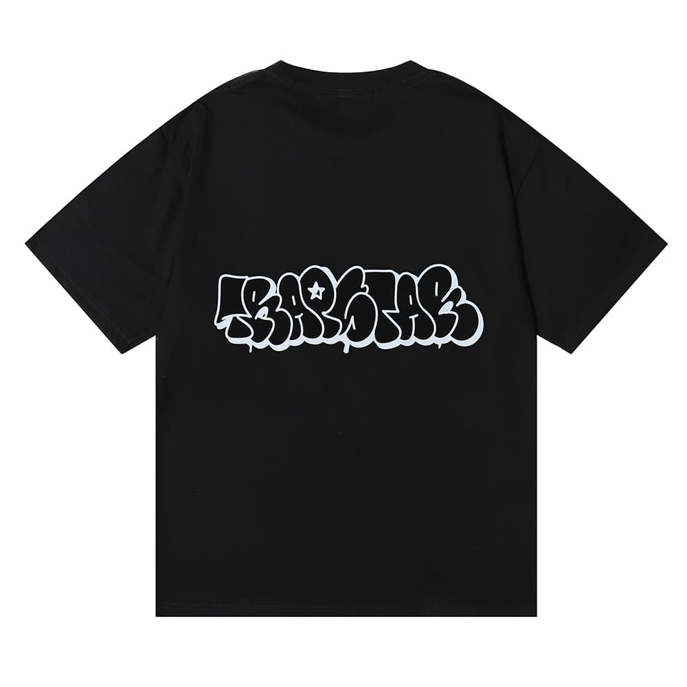 Trapstar Logo Printed Loose-Fit Cotton T-Shirt for Men and Women Summer Style