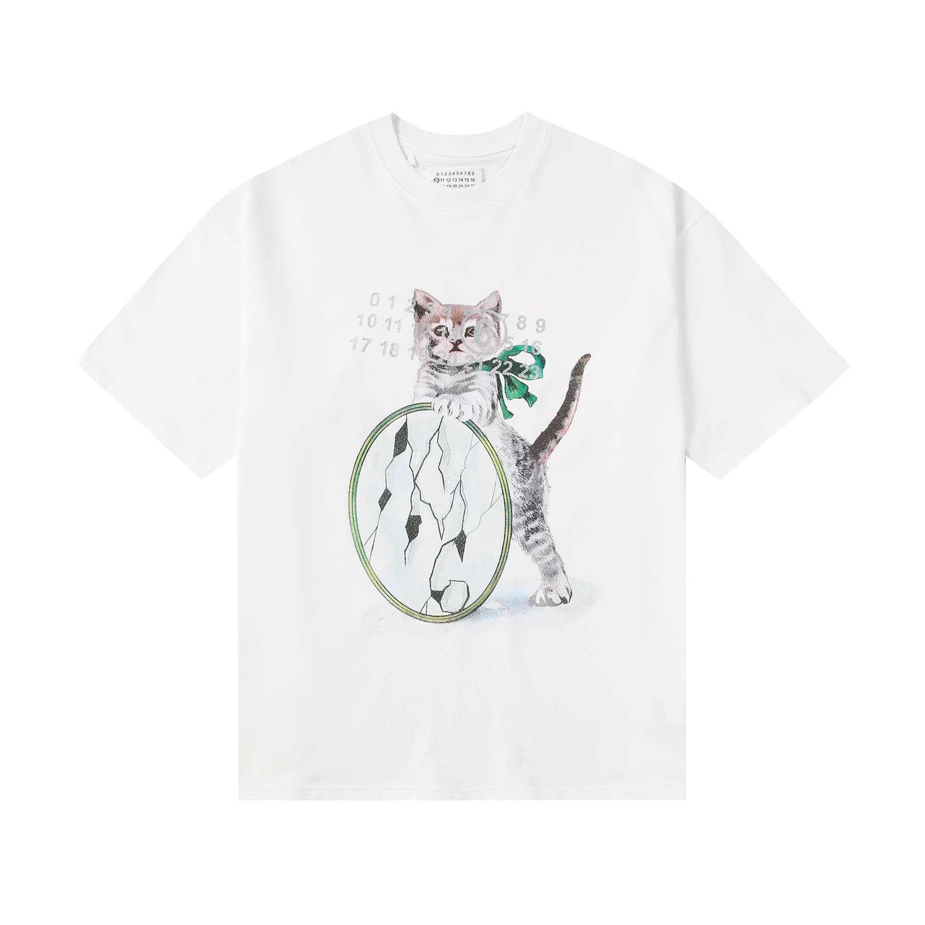 Maison Margiela Paris Broken Mirror Cat Tee