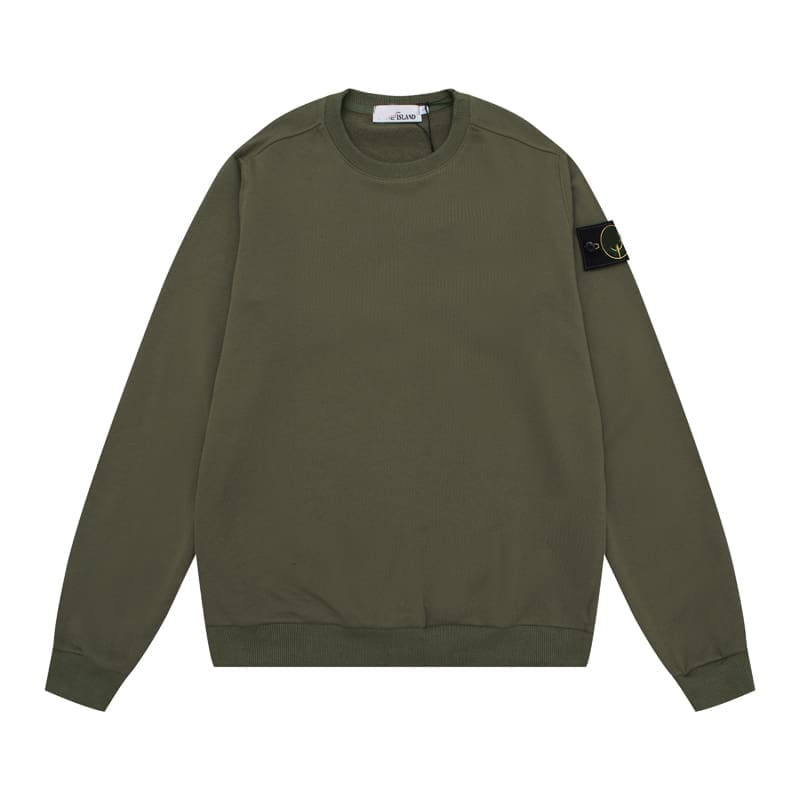Cross-border Stone classic armband solid color round neck Men’s Women’s pullover basic style must be selected for entering the island Classic