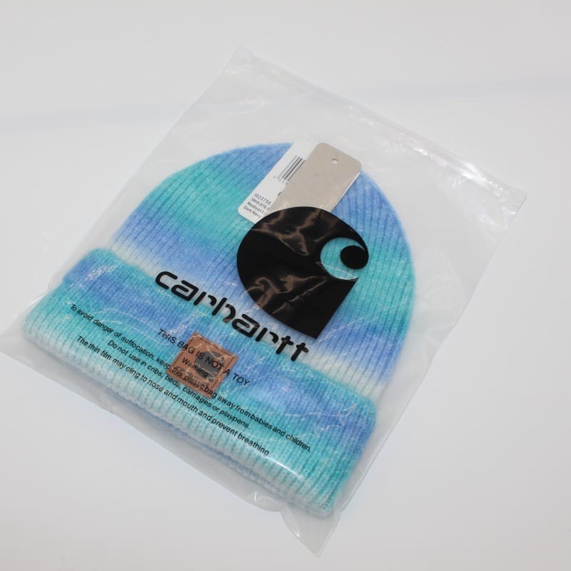 Carhartt Striped Gradient Knit Beanie Hat Skullcap for Outdoor Skiing