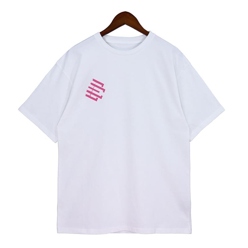 Eric Emanuel Letter Print Casual Short Sleeve T-Shirt for Couples