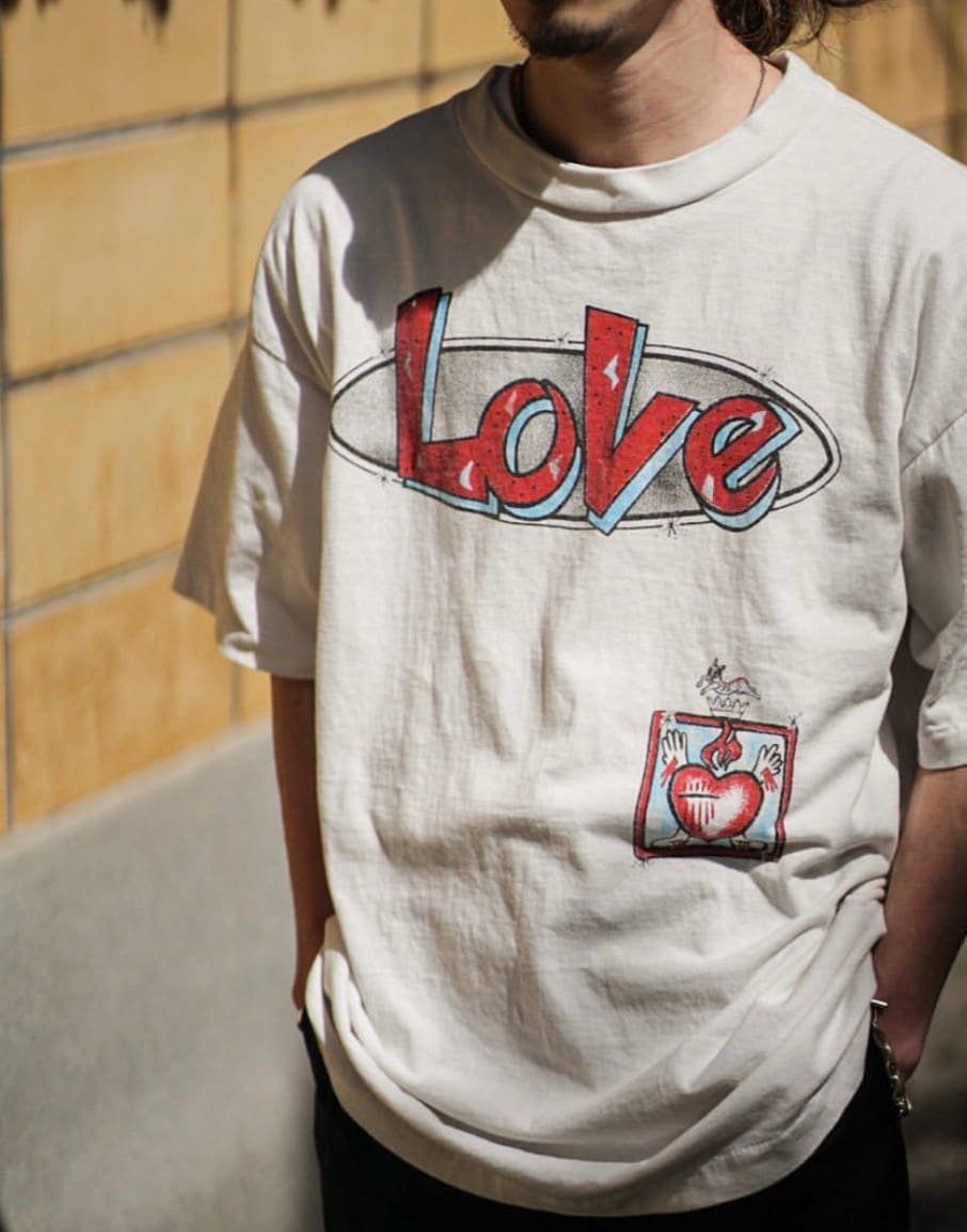 Saint Michael Love Tee Washed Vintage Cupid T-Shirt for Men and Women
