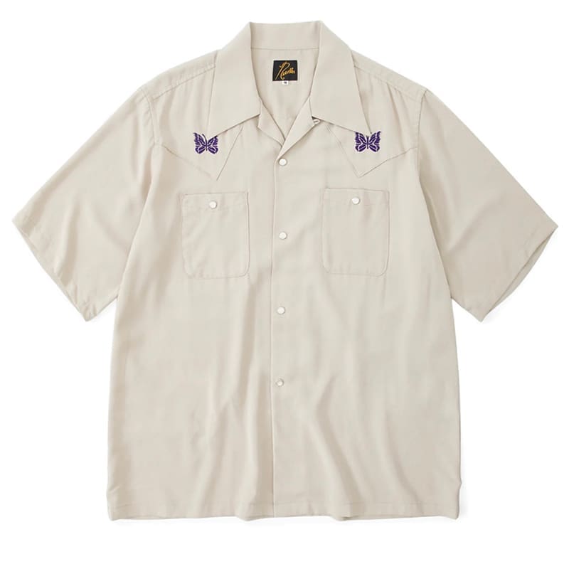 Needles French Royal Style Butterfly Embroidery Loose Short Sleeve Shirt