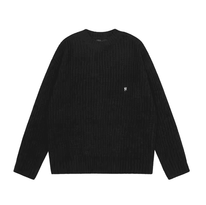Represent Gold Small Icon Mohair Loose Sweater for Men and Women