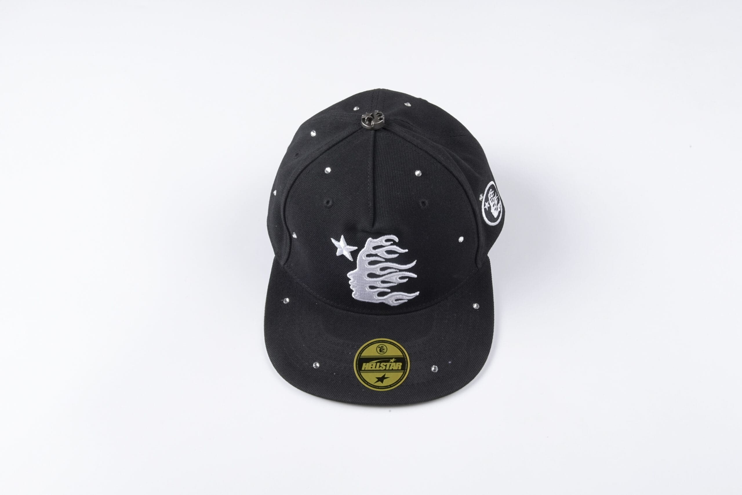 H*lst*r studios rhinestone logo fitted baseball cap for men and women