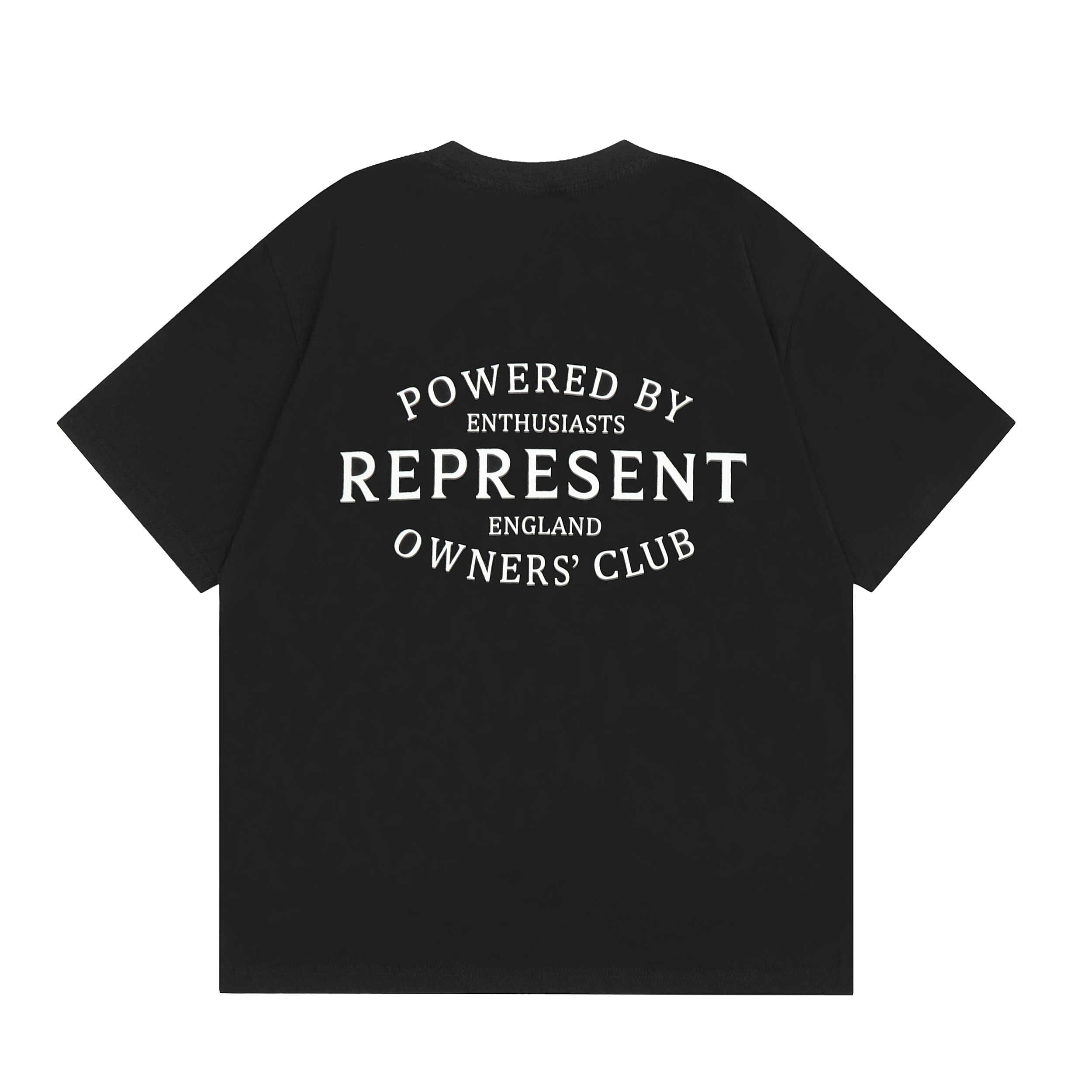 Represent Basic Letter Slogan Print Retro Casual Loose Round Neck T-Shirt