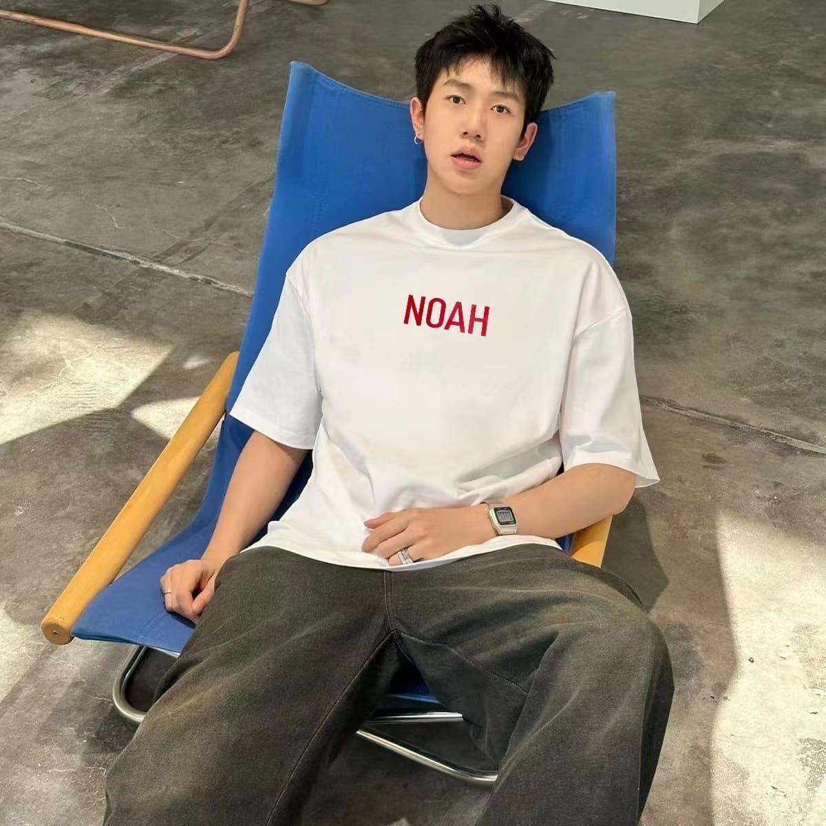 Noah Red Logo Tee