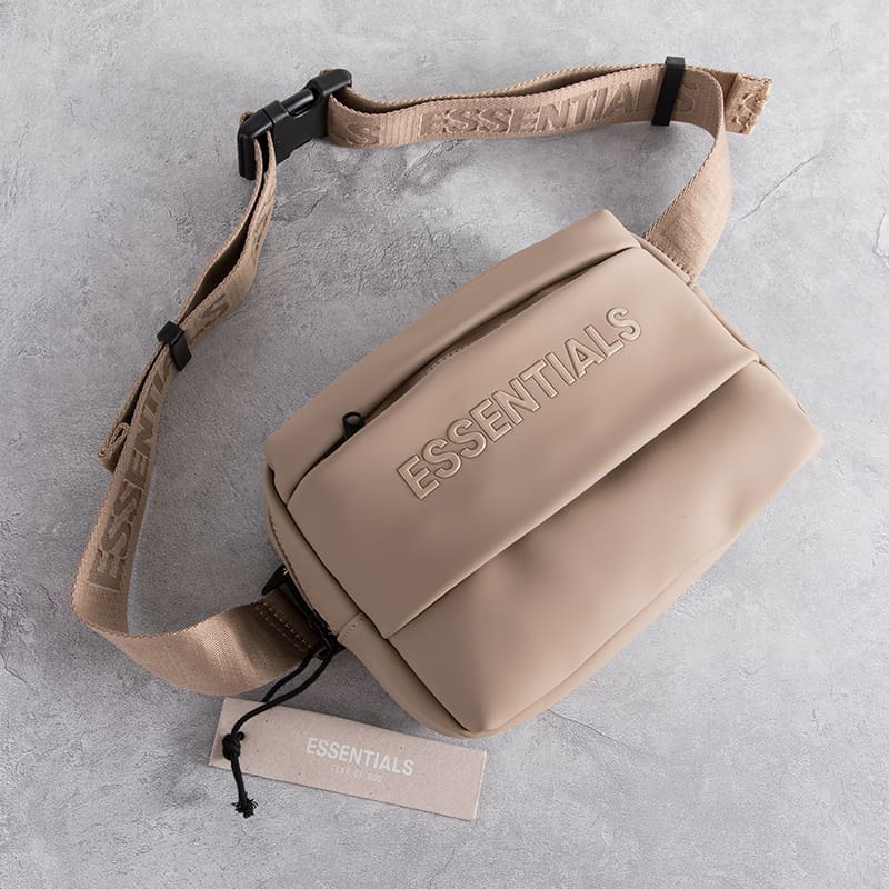 ESSENTIALS Crossbody Bag Solid Color FOG Leather Shoulder Bag for Men and Women