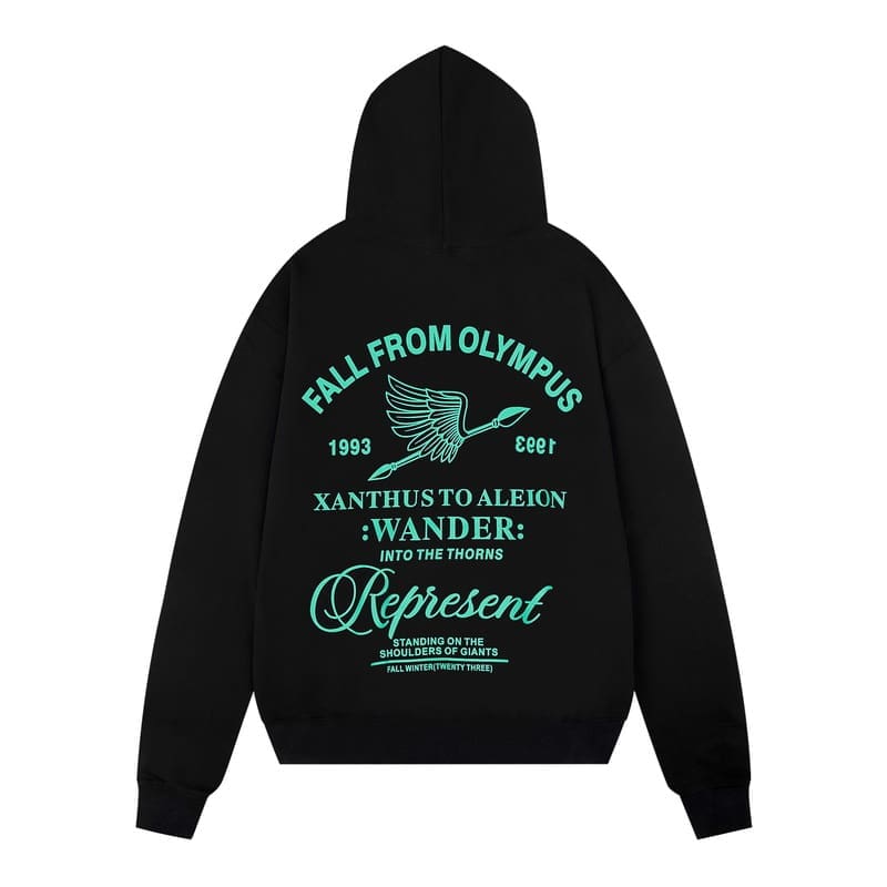 Represent Letter Wings Print Sweater