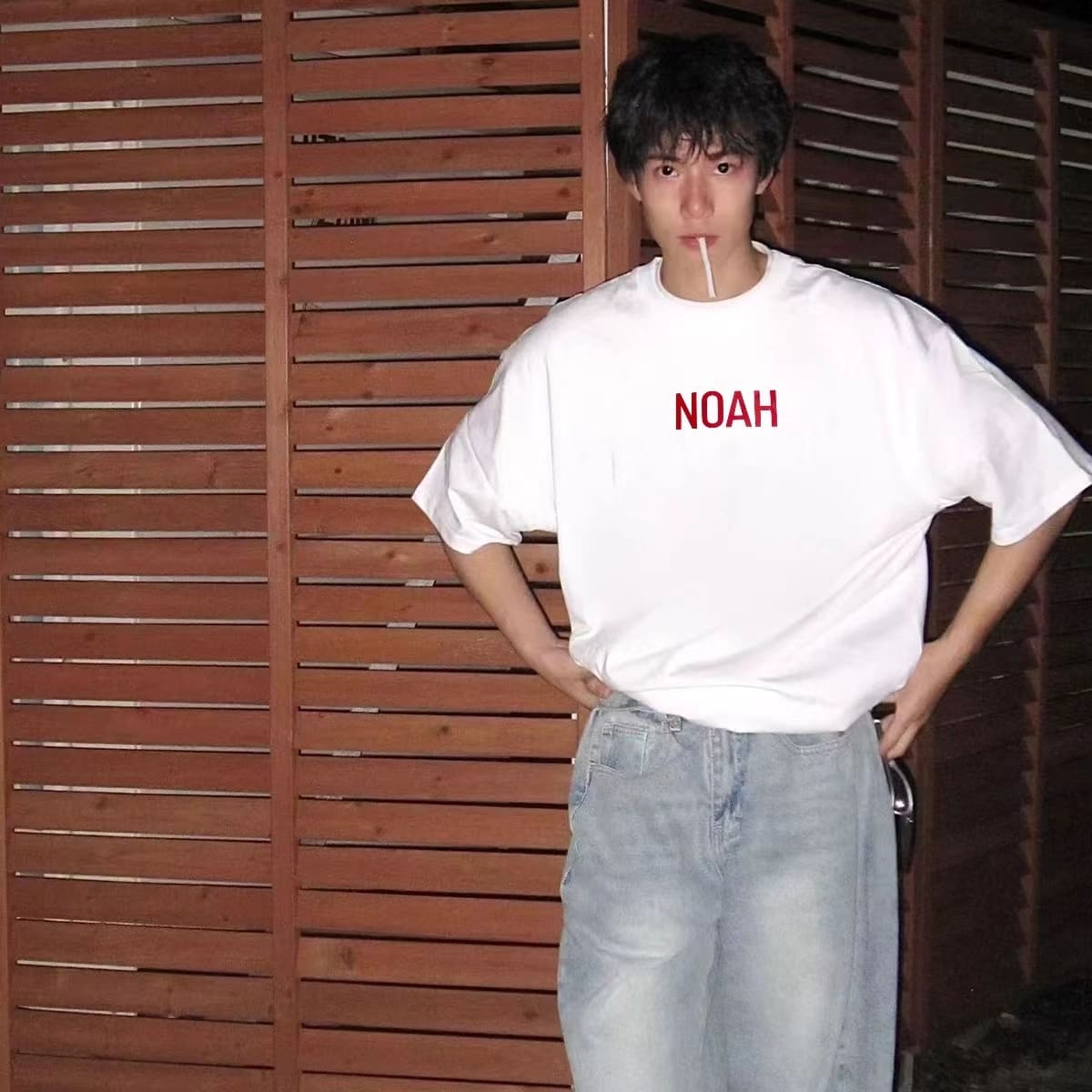 Noah Red Logo Tee
