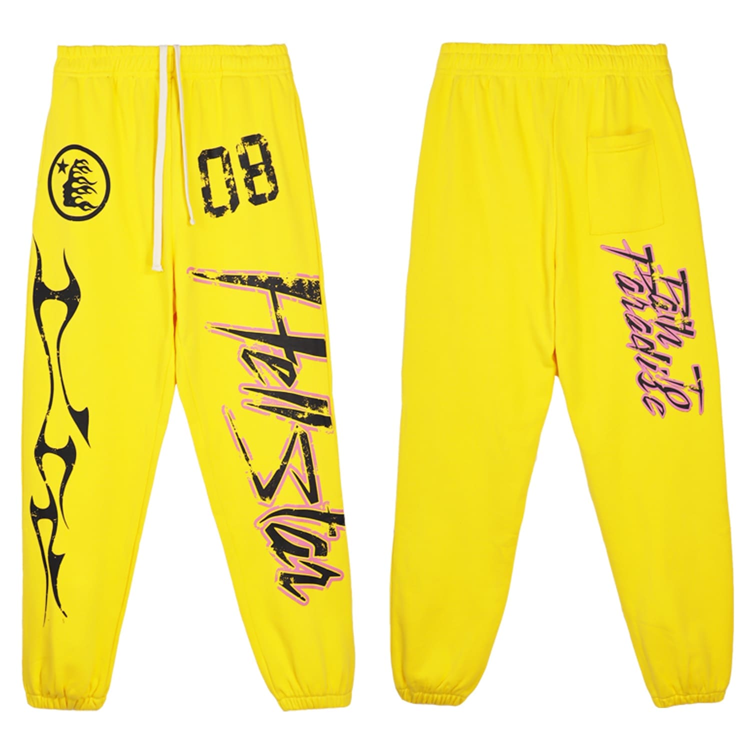 H*lst*r letter print high street pants