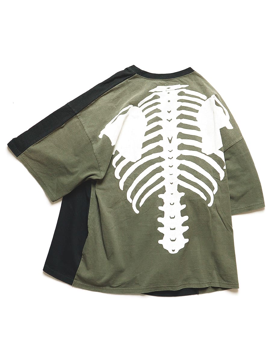 Wine Warmer Kapital 21Ss Bone Print T-Shirt