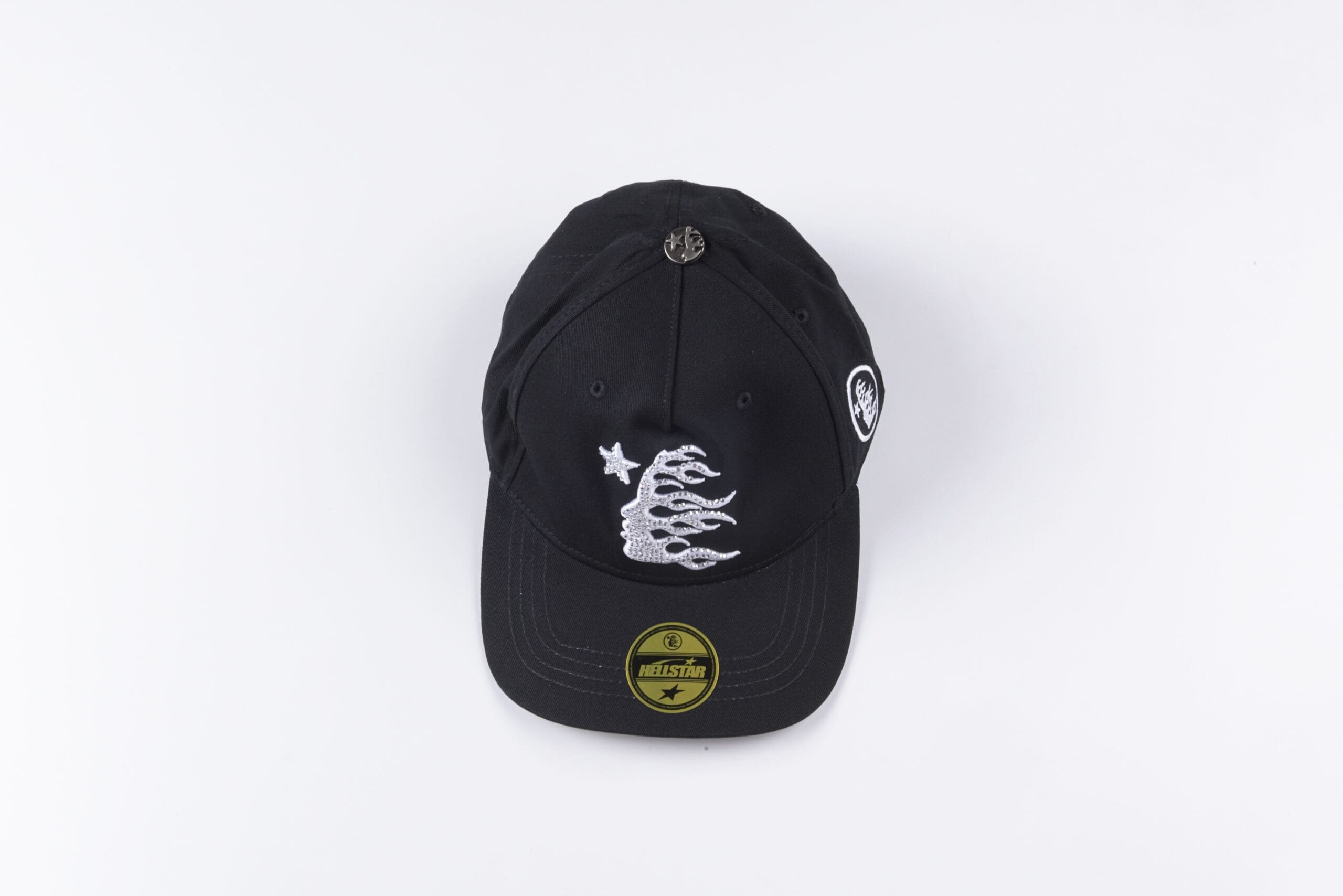 H*lst*r studios rhinestone logo fitted baseball cap for men and women