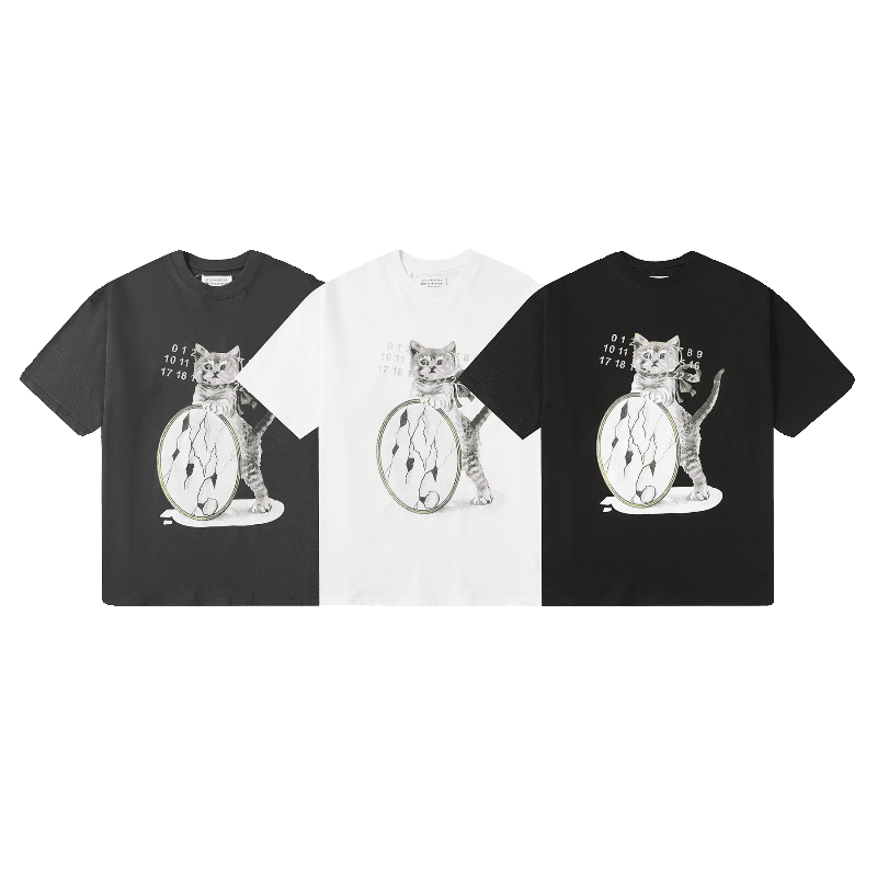 Maison Margiela Paris Broken Mirror Cat Tee