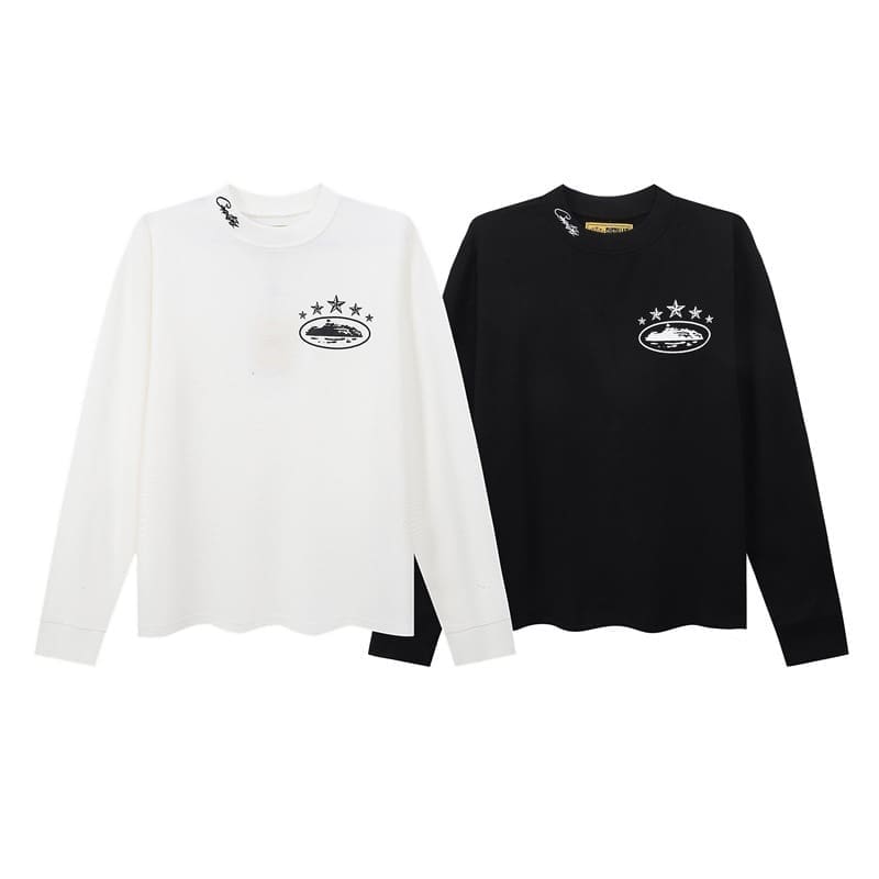Corteiz Devil Island Waffle Long Sleeve T-Shirt for Couples