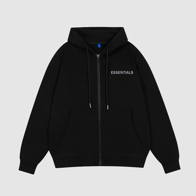 Essentials Cardigan Zipper Hooded Sweater