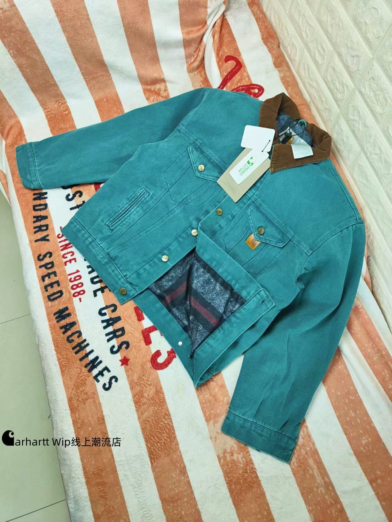 Carhartt J10 Vintage Trucker Jacket Cotton-Padded Casual Coat