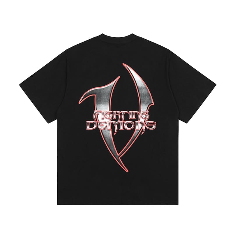 VLONE FOG 999 Juice WRLD Fighting Demous Blade Darts Short Sleeve T-Shirt