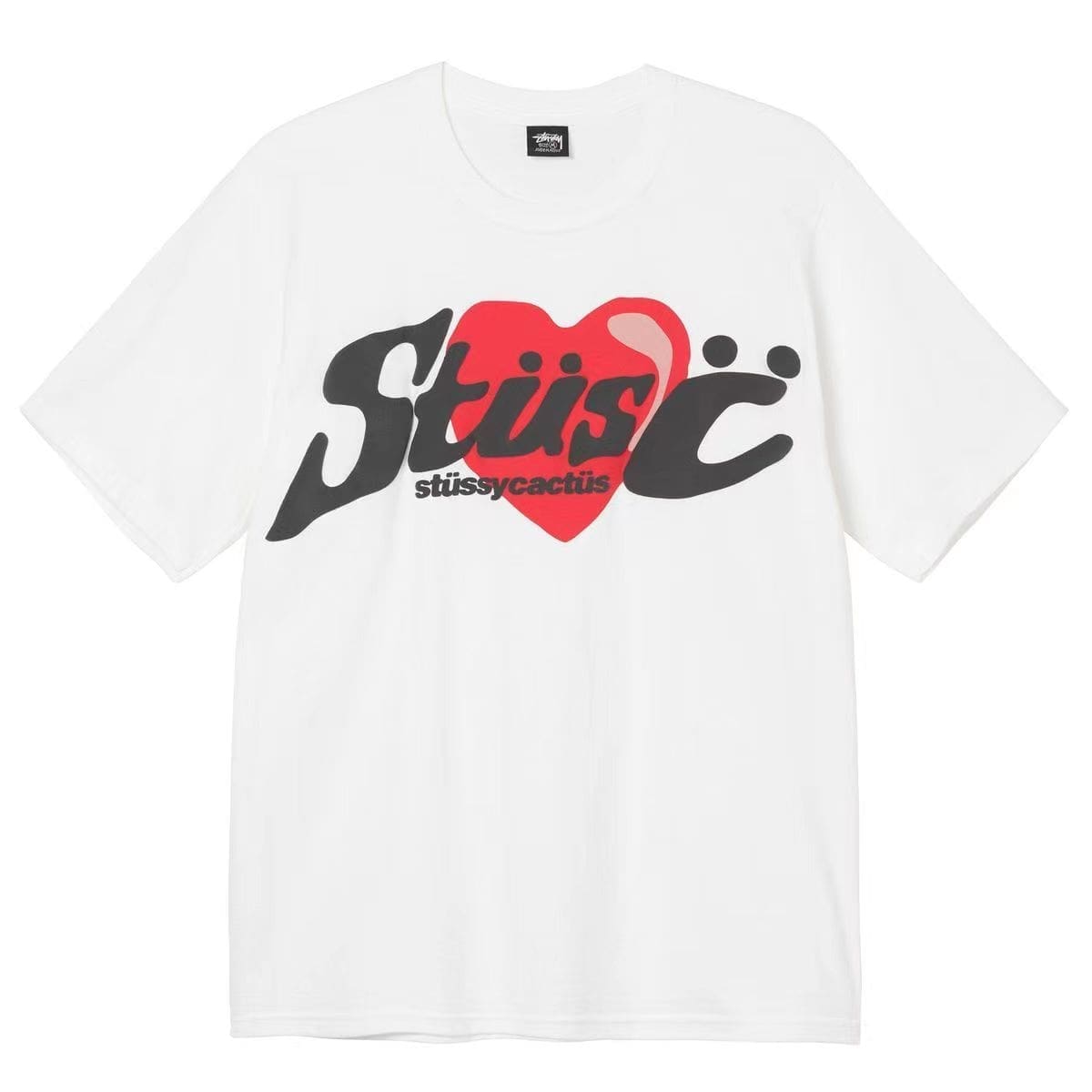 Stussy Crown Surfing Print Short Sleeve T-Shirt for Men and Women 1