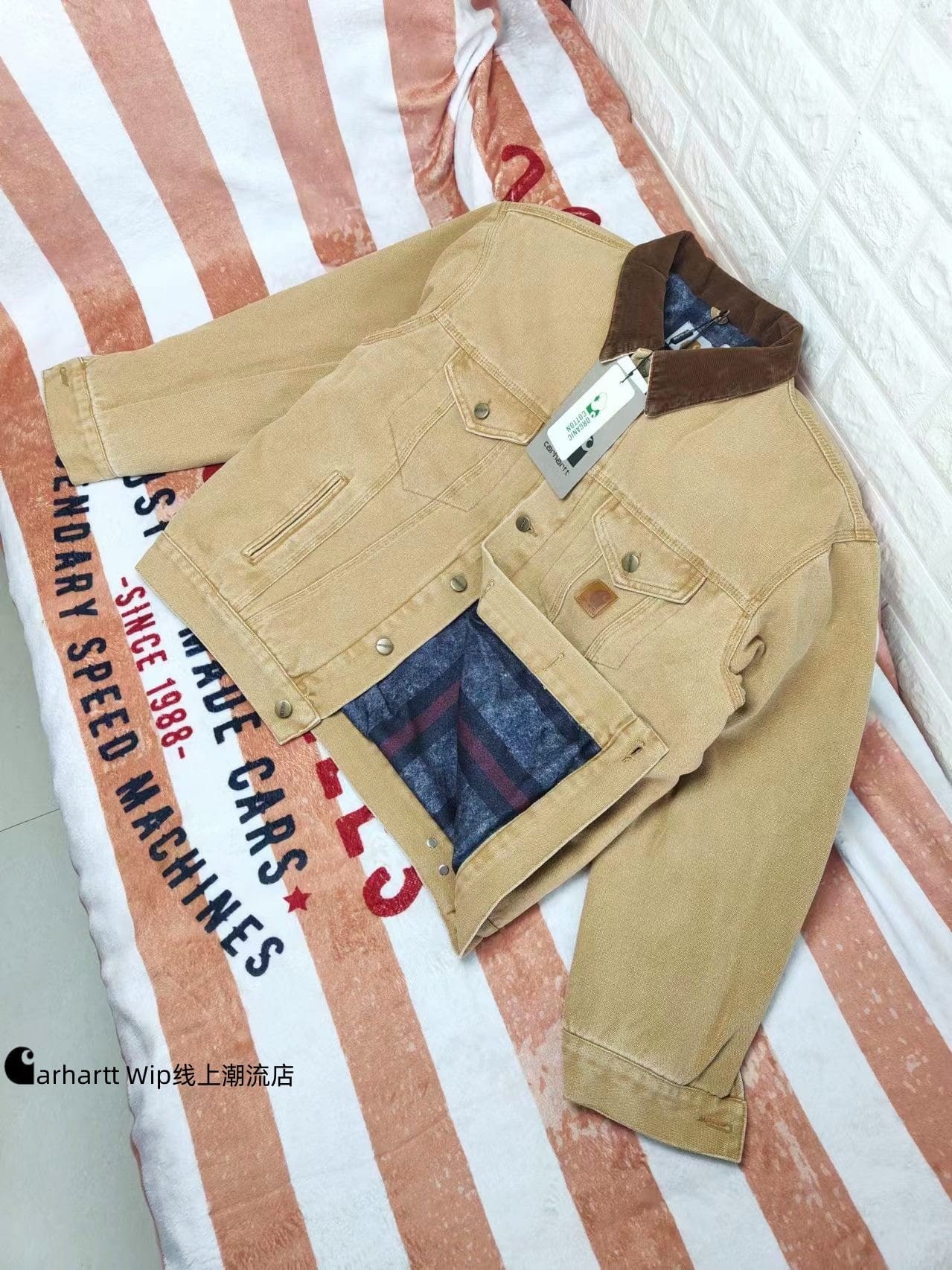 Carhartt J10 Vintage Trucker Jacket Cotton-Padded Casual Coat