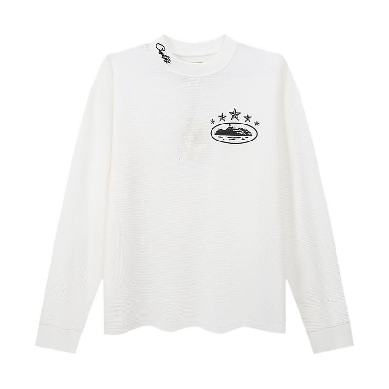 Corteiz Devil Island Waffle Long Sleeve T-Shirt for Couples
