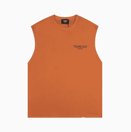 Represent 247 Digital Print Sleeveless Vest Cotton Loose Sports Waistcoat for Men