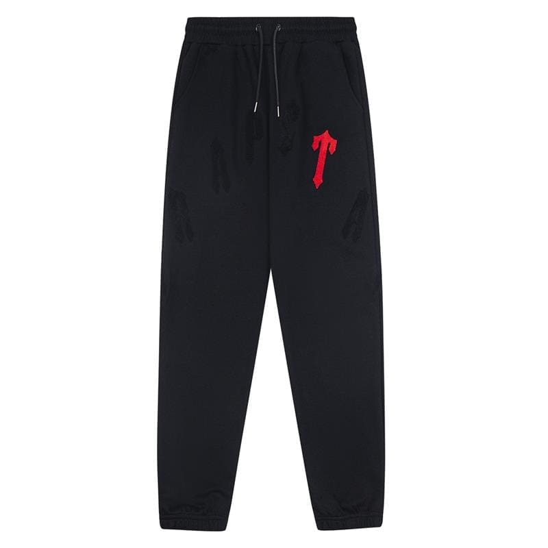 Trapstar Contrast Letter Towel Embroidery Hoodie Suit