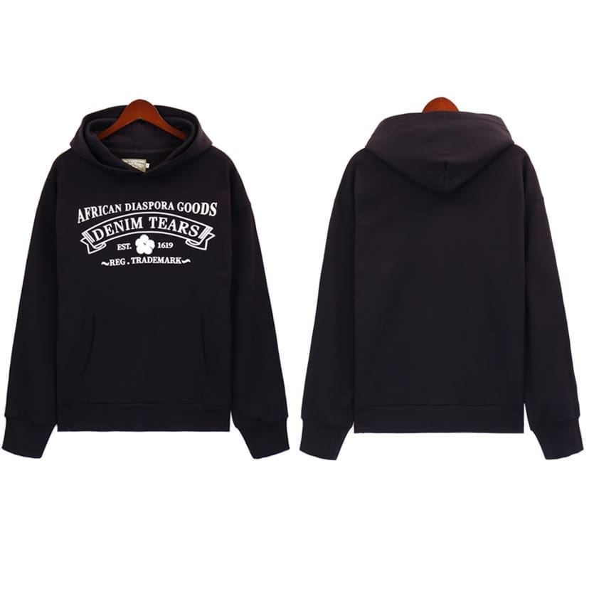 Denim Tears 2022Ss Floral Print Fog Hooded Pullover