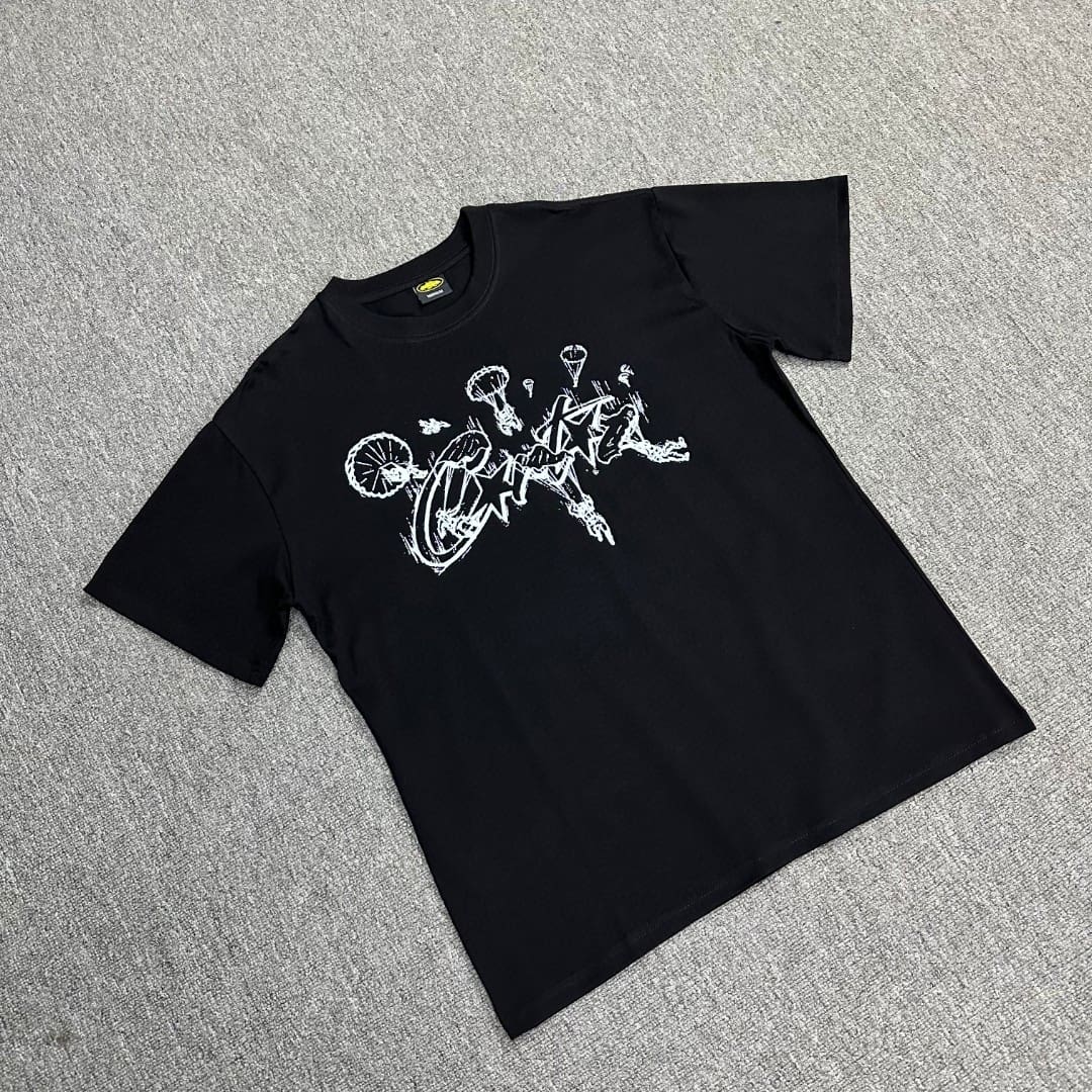 Corteiz Artillery Fun Pattern Letter Print T-Shirt Hip Hop Style