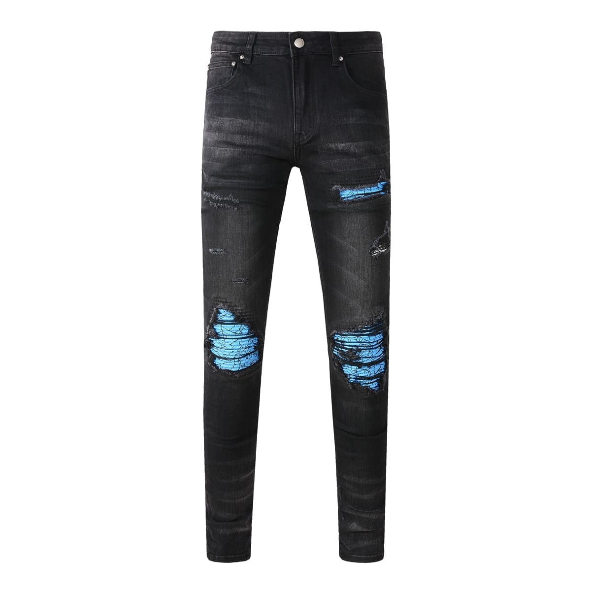 Xingx Patchwork Ripped Jeans 3