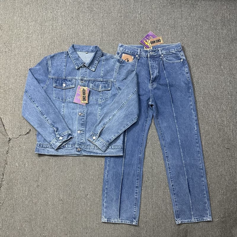 Corteiz Embroidered Five-Pointed Star Denim