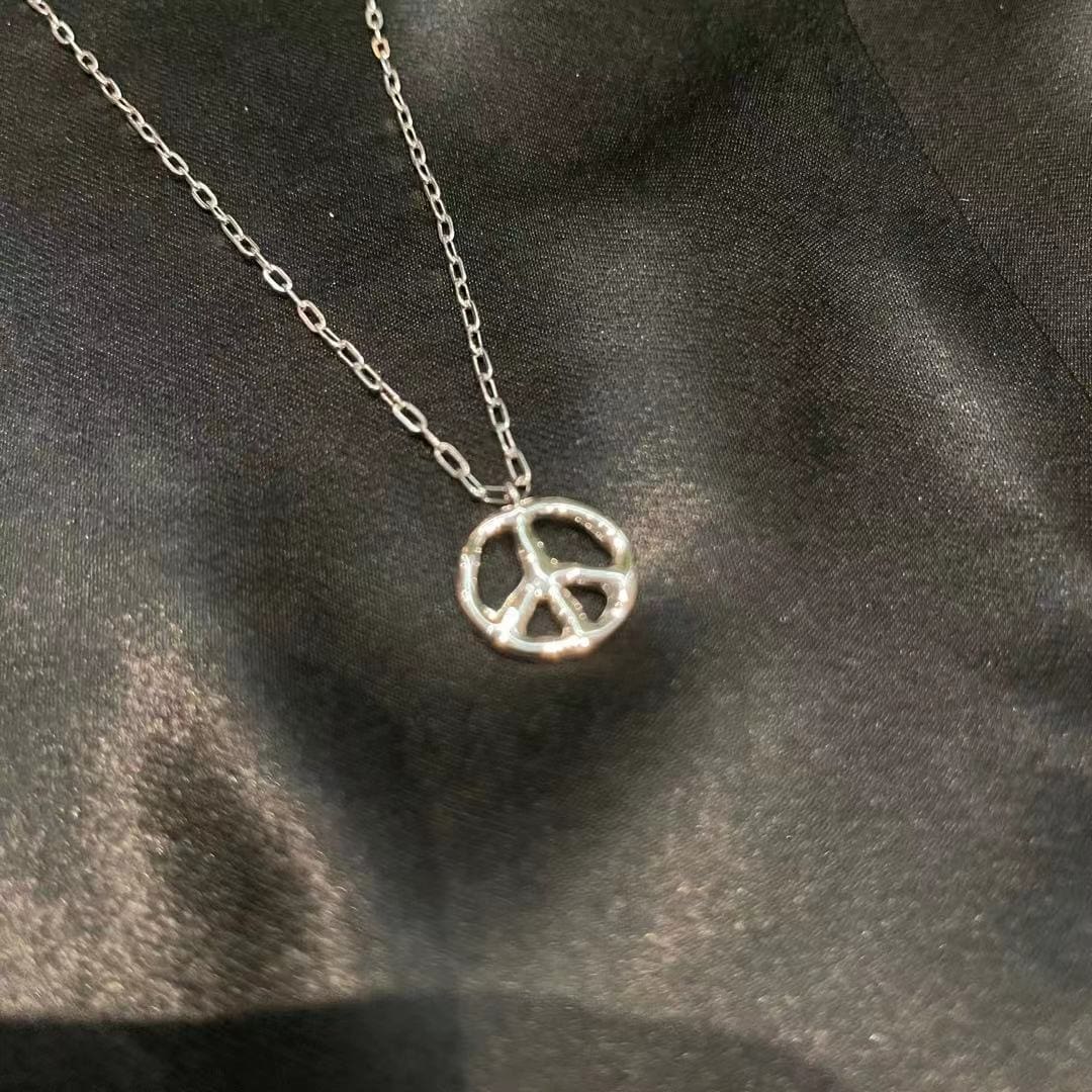 Amush Anti-War Signs Necklace Sweater