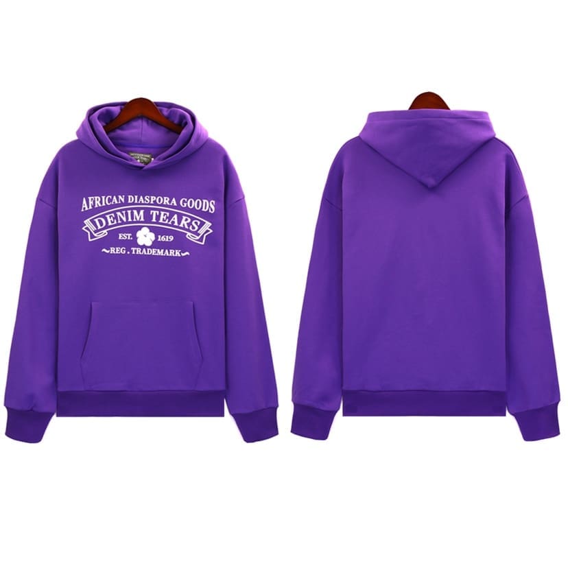 Denim Tears 2022Ss Floral Print Fog Hooded Pullover