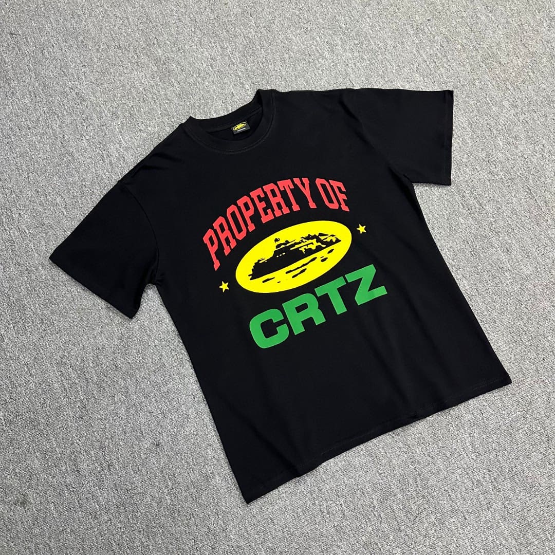 Corteiz Artillery Fun Pattern Letter Print T-Shirt Hip Hop Style