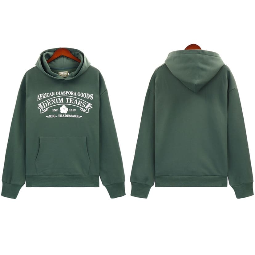 Denim Tears 2022Ss Floral Print Fog Hooded Pullover