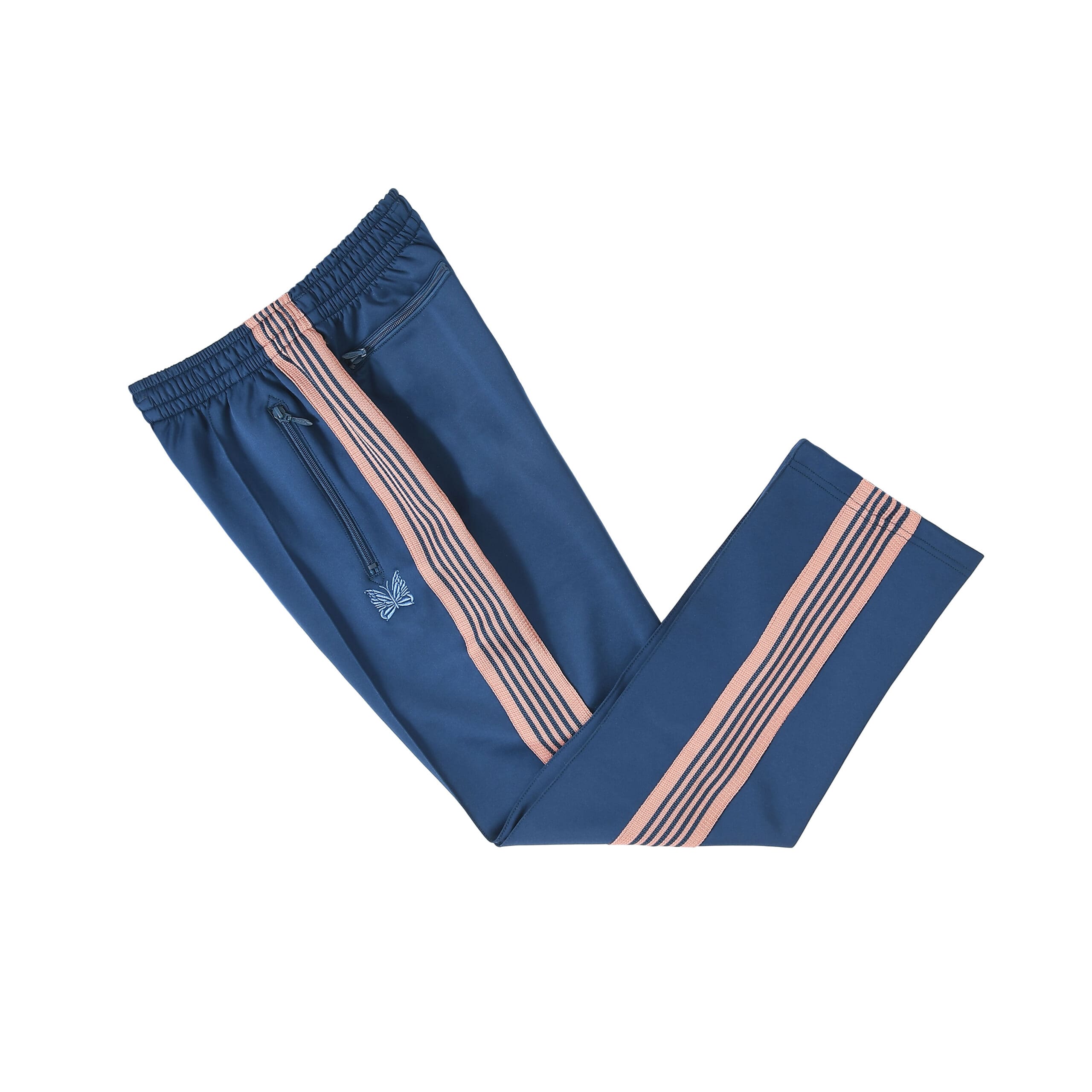 Needles Butterfly Embroidery Side Stripe Pants (Ins)