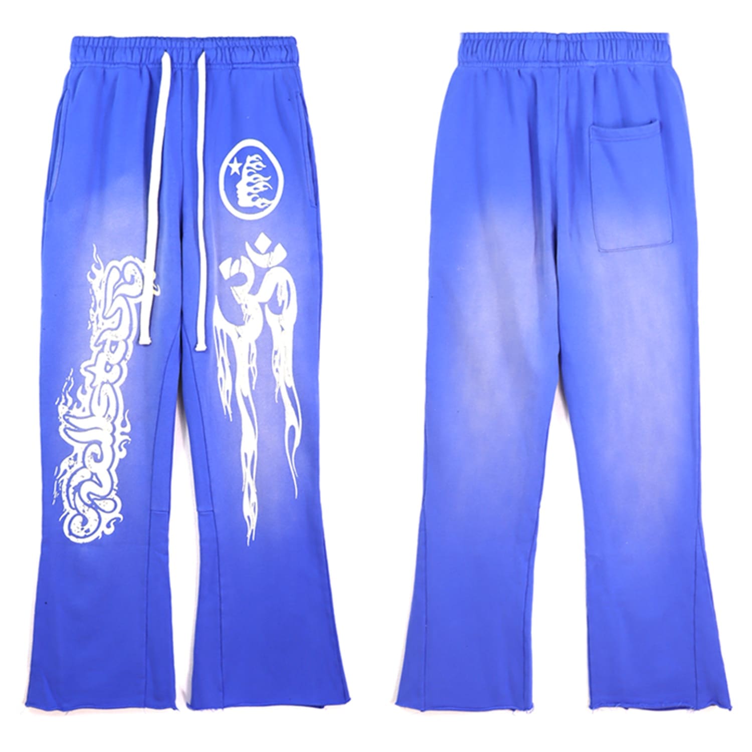 H*lst*r letter print high street pants