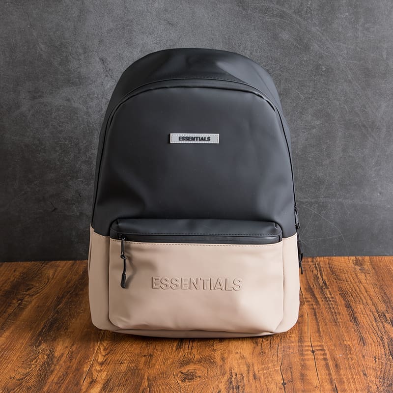 FOG Contrast Color Backpack Unisex High Street College Students Travel Computer Bag