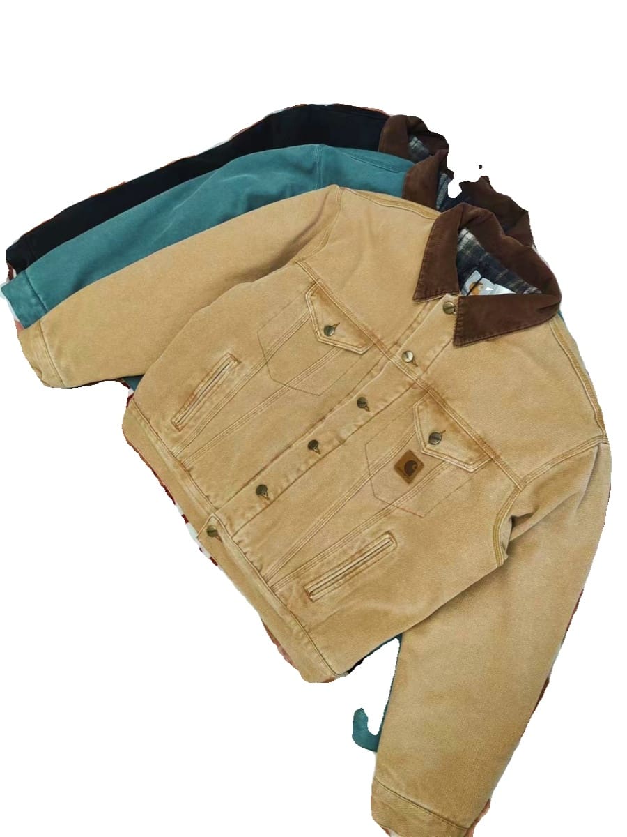 Carhartt J10 Vintage Trucker Jacket Cotton-Padded Casual Coat