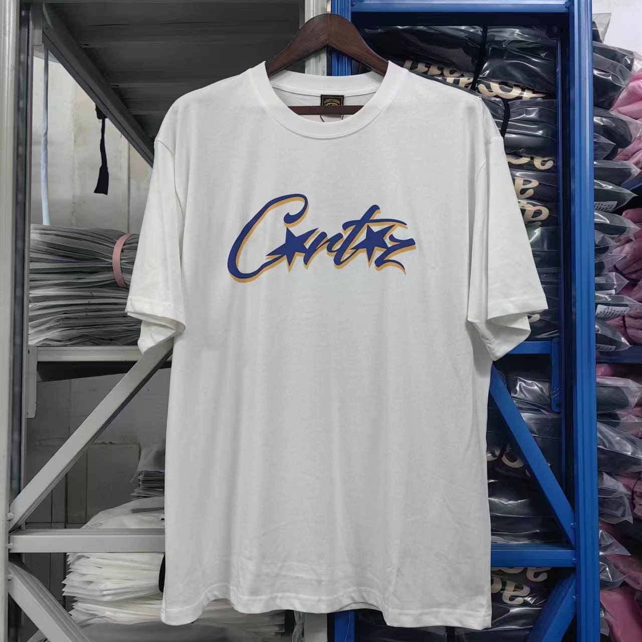 Corteiz Devil Island Printed Cotton Casual Round Neck T-Shirt for Men and Women
