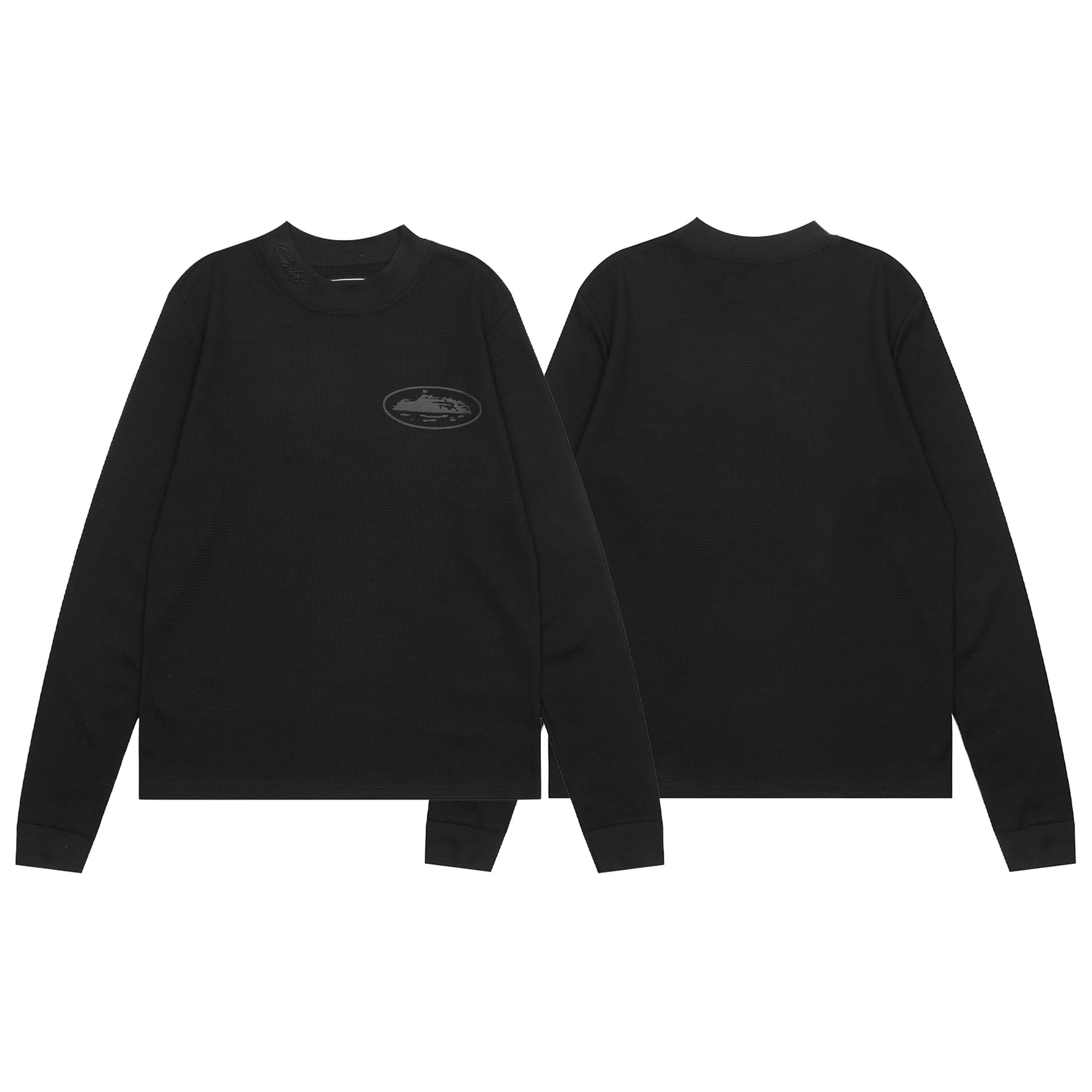 Corteiz Logo Printed Round Neck Sweater Long Sleeve