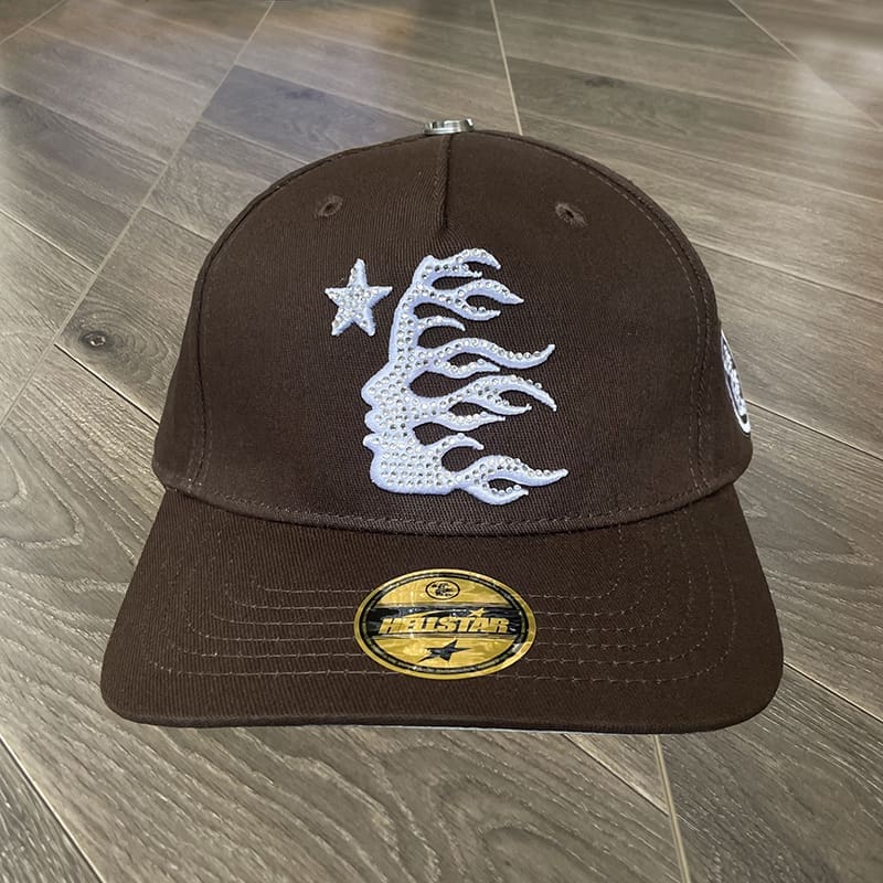 H*lst*r studios rhinestone logo fitted baseball hat for men and women