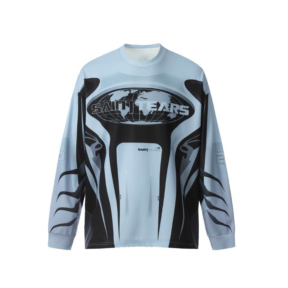 Saint Michael Vintage Loose Long Sleeve Drop Shoulder T-Shirt for Men