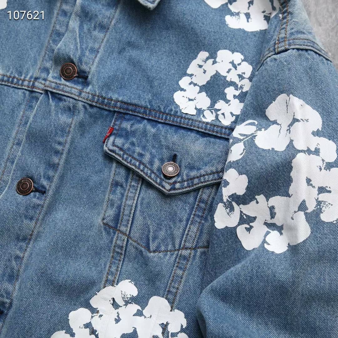 Denim Tears 3D Printing Kapok Denim Coat