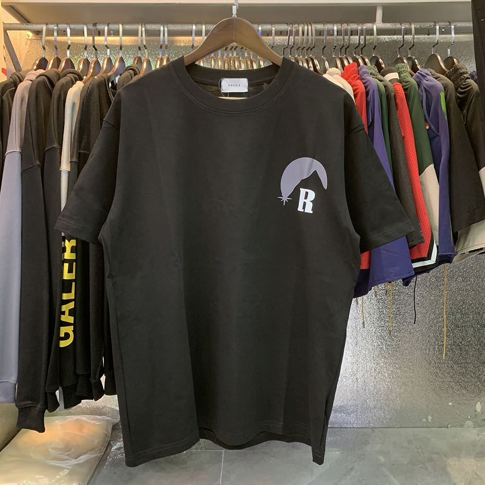 Rhude Moonlight Black Moon Print Tee