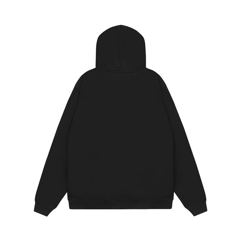 Broken Planet Puff Print Hooded Cardigan Sweater for Men and Women