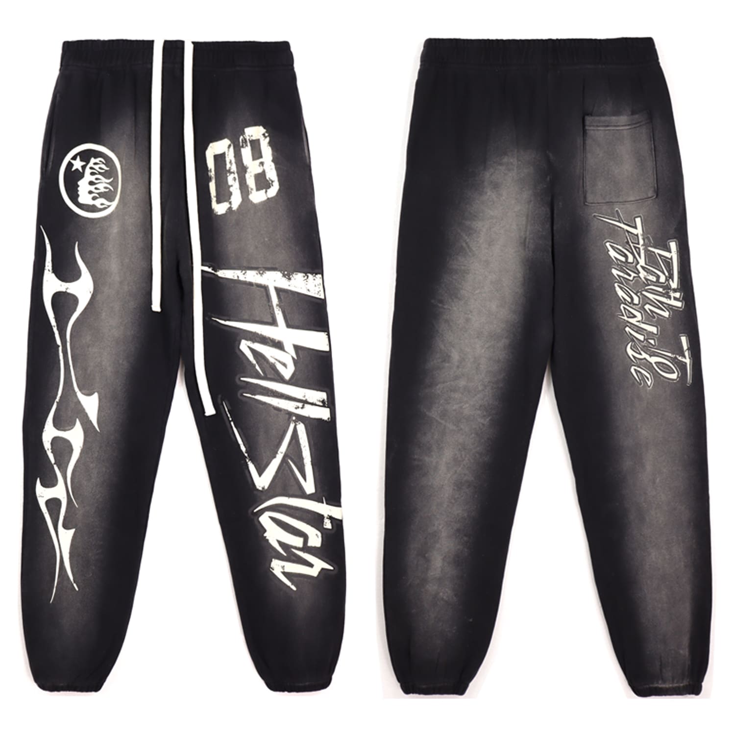 H*lst*r letter print high street pants